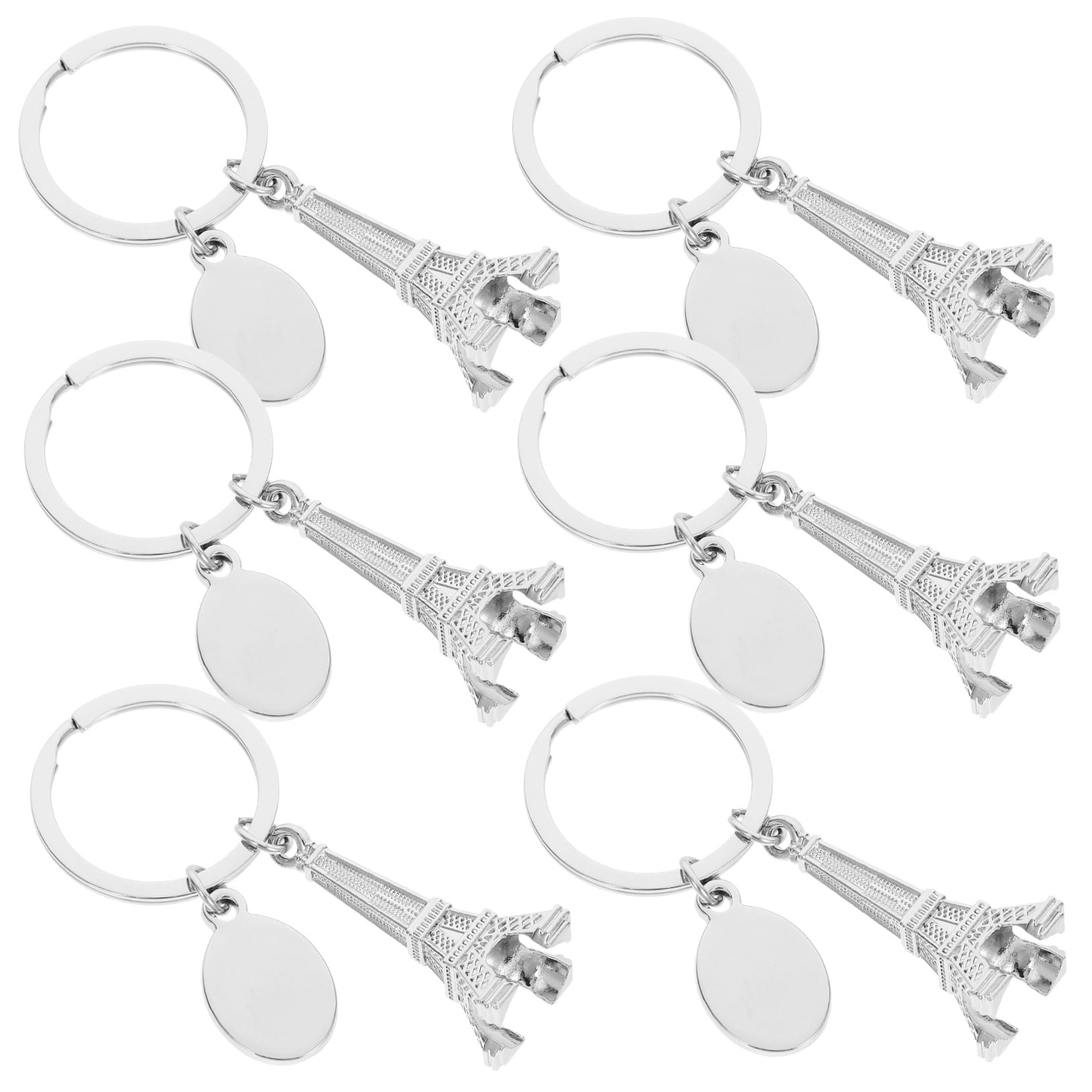 UPOUART 6PCS Eiffel Tower Key Chain Bag Pendant Key Chain Eiffel Tower Keychains Souvenir