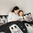 thumbnail image 4 of Manfei Cartoon Halloween Ghost 7-Piece Twin Bedding Sets,Colorful Daisy Flower Bedding Comforter Set,Rustic Flower Sheet Sets For Teens,Microfiber Bedroom Decor Reversible, 4 of 8