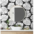 thumbnail image 3 of Harry & Grace Shadow Monstera Leaf Peel and Stick Wallpaper, 3 of 9