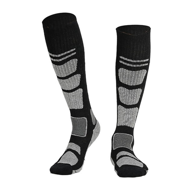Calcetines de lana para senderismo Unisex Invierno Absorción de impactos para exteriores (Negro Gris claro) Ehuebsd Para estrenar