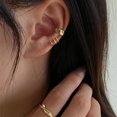 thumbnail image 1 of Pendientes de clip de oreja de perla multicapa, sencillos y combinables, elegantes, coreanos, de alta gama, estilo francés, retro, para mujer, 1 of 6