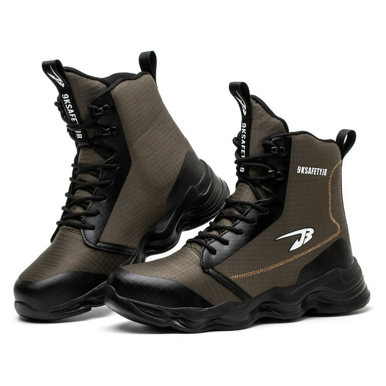 Men's Steel Toe Work Boots Lightweight Non-slip Construction