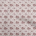 thumbnail image 1 of oneOone Silk Tabby Dark Rose Brown Fabric Floral Diy Clothing Quilting Fabric Print Fabric By Yard 42 Inch Wide, 1 of 4