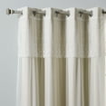 Best Home Fashion Mix & Match Tulle Blackout Curtain With Attached