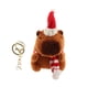 thumbnail image 5 of Llavero de peluche de carpincho, mochila de animales de peluche de carpincho, colgante de muñeca portátil llavero dorado blanco, 5 of 9