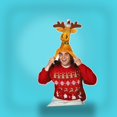 thumbnail image 3 of 6 Pack Beistle Plush Christmas Moose Hat, 3 of 6