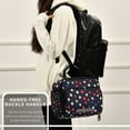thumbnail image 6 of FORMRS Student Lunch Bag Insulated Reusable Cooler Box with Zipper Pockets, Red Starry Pattern, 6 of 9