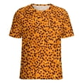 thumbnail image 5 of Leopard Print Pattern Women's T-Shirt Short Sleeve T Shirts Tops Tee Ladies Loose T, 5 of 6