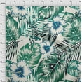 thumbnail image 4 of oneOone Cotton Poplin Green Fabric Floral & Leaves Diy Clothing Quilting Fabric Print Fabric By Yard 42 Inch Wide, 4 of 4