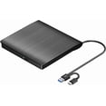 thumbnail image 1 of SUTENGDA External CD DVD Drive USB 3.0 & USB-C  Portable CD DVD ROM +/-RW Optical Disc Drive Player Reader Writer Burner for Mac MacBook Pro/Air  iMac  Laptop Computer Windows 11/10/8/7, 1 of 6