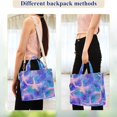 thumbnail image 4 of FORMRS Womens Corduroy Tote Bag Crossbody Shoulder Handbag with Pocket, Pink Starfish Pattern, 4 of 7