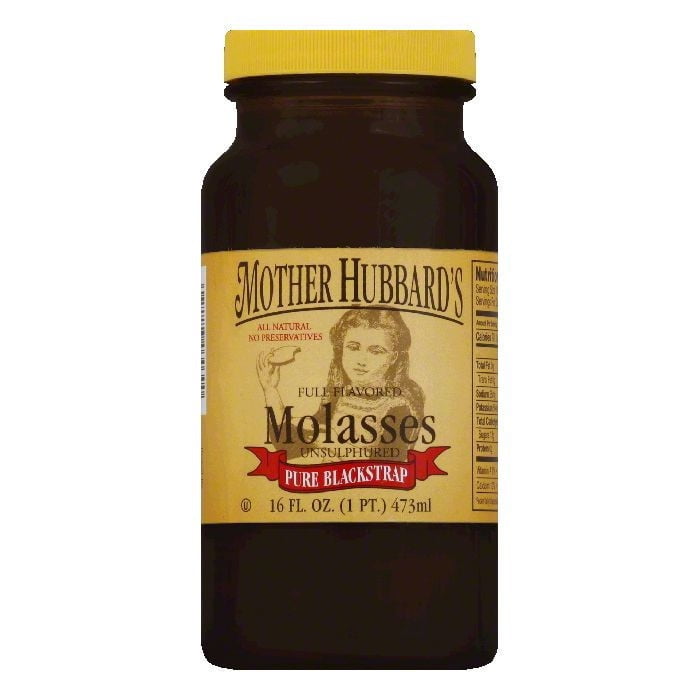 Mother Hubbard Black Molasses, 16 OZ (Pack of 6)
