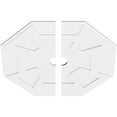 thumbnail image 2 of 36"OD x 4"ID x 12 1/2"C x 1"P Logan Architectural Grade PVC Contemporary Ceiling Medallion, Two Piece, 2 of 11