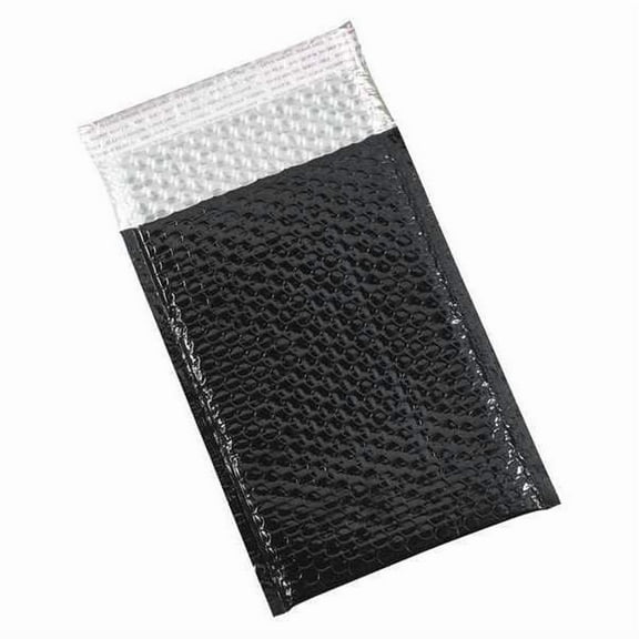 Partners Brand Bubble Mailers,7.5x11",Black,PK72 GBM0711BK