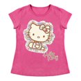 thumbnail image 1 of Playera Para Niña Sanrio Hello Kitty Cuello Redondo Manga Corta Talla 4 Rosa, 1 of 2