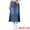 Dark Blue, variant on Unique Bargains Women's Long Denim Skirts Split A-Line Fishtail Jean Skirt XL Blue