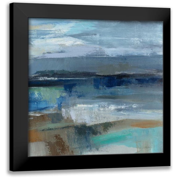 Vassileva, Silvia 12x12 Black Modern Framed Museum Art Print Titled - Wave Crop II