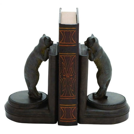 Woodland 44731 A Pair of Adorable Poly Stone Leaning Cat Bookend