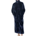 thumbnail image 3 of Abbraccia Sweatshirt Homewear Winter Loungewear Zipper Lounger Robe Men, 3 of 9