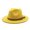 Yellow, variant on Dyfzdhu Windfall Men & Women Vintage Wide Brim Fedora Hat With Belt Buckle Gray