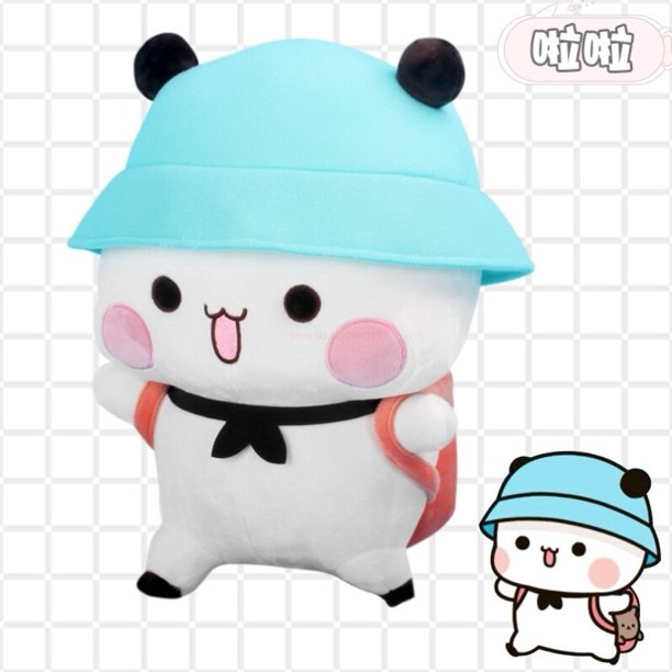 Almohada de peluche de oso Panda de dibujos animados para niños, juguete de almohada suave Kawaii, regalos para el Día de los niños, y Bubu Dudu, 36cm