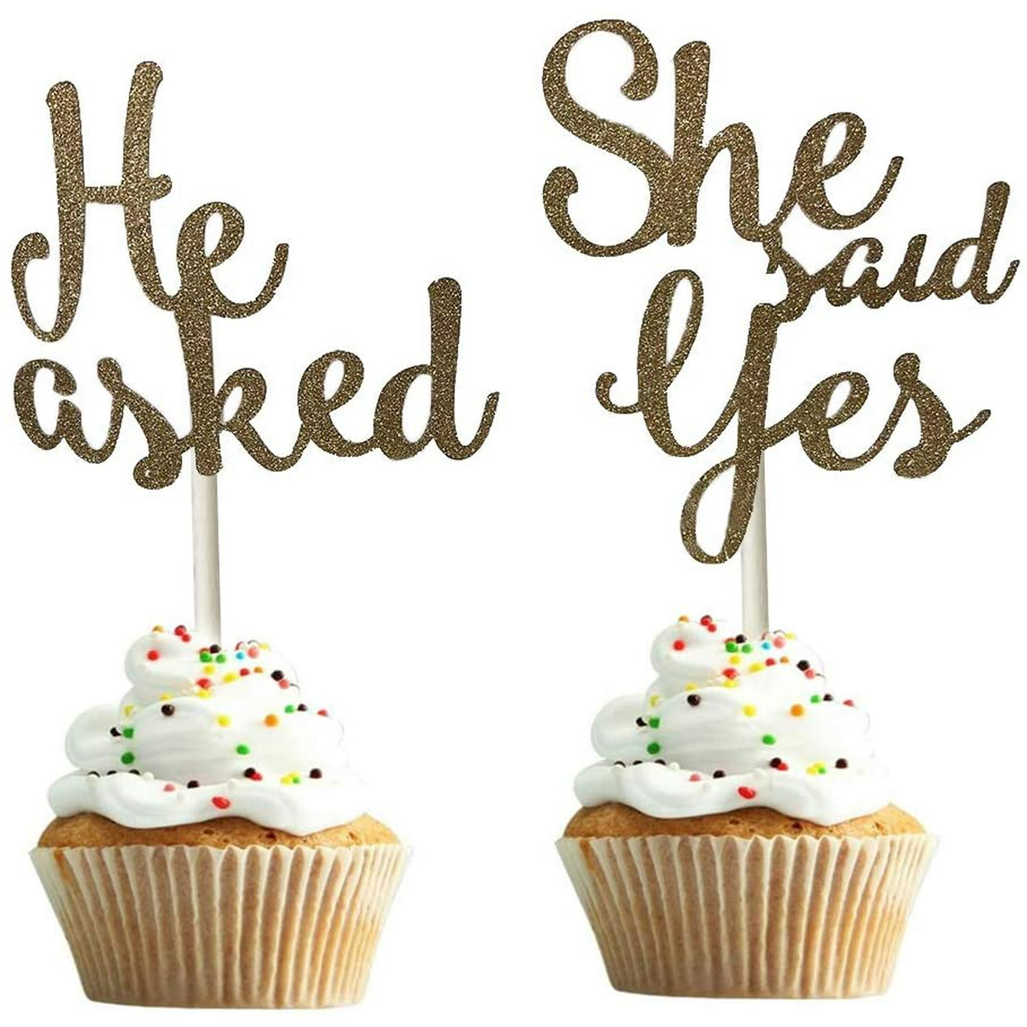 Gold Glitter Elegant Cross Gold Glitter Dessert Cupcake Toppers