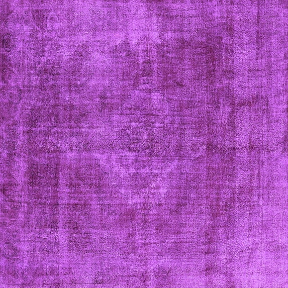 Ahgly Company Indoor Square Oriental Purple Industrial Area Rugs, 5' Square