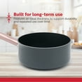 thumbnail image 2 of Holstein Housewares 2.5QT Ceramic Non-Stick Saucepan, Easy to Clean Ceramic Coating, Stainless Steel Handles, Glass Lid. Multipurpose Kitchen Cooking Pot, Grey Rose Gold, 2 of 9