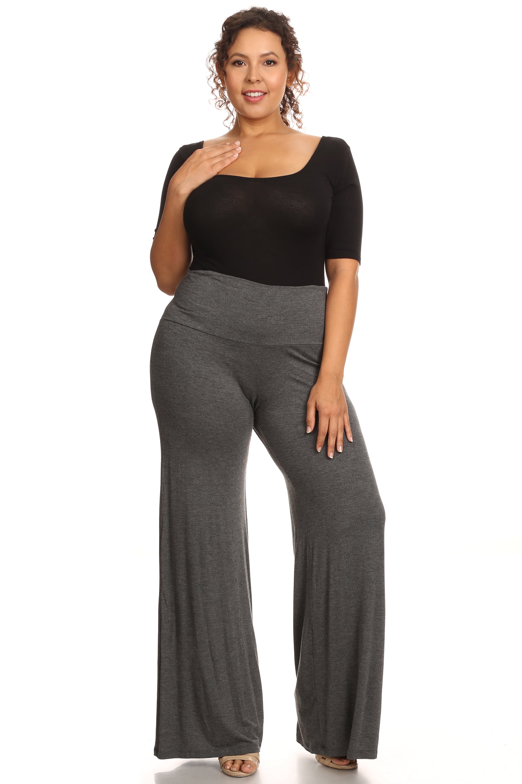 Shore Trendz - Plus Size Women's Palazzo Pants Hight Waisted Made in the USA - Walmart.com