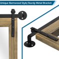 thumbnail image 3 of VINGLI 50"×21"Rustic Full Length Barn Wood Mirror,Body Length Long Mirror Farmhouse Mirror for Living Room, 3 of 8