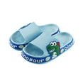 thumbnail image 4 of Penkiiy Children's Shoes Three-dimensional Cartoon Dinosaur Non-slip Soft-soled Slippers Toddler Sandals Wonder 8-9 Years Blue On Clearance, 4 of 4