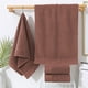 thumbnail image 5 of 5pcs Plain Satin File Face Towel, Adult Thickened Face Towel Towel, 5-pack de toallas para la cara de satén liso de algodón puro para adultos, gruesas, toallas de algodón completo, marrón, marrón oscu, 5 of 6