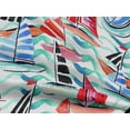 thumbnail image 5 of oneOone Rayon Red Fabric Yacht Craft Projects Decor Fabric Printed By The Yard 56 Inch Wide-LX, 5 of 5
