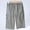 Gray, variant on kosheko Men's Multi-Zip Pocket Elastic-Waist Capri Work Pants with Dual Zip Slots & Straight Cut for Woodland Hiking Yellow XXXXXL