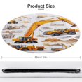thumbnail image 2 of Excavator Construction Vehicle Truck Round Small Area Rug, Print Non Slip Washable Floor Mat, Soft Throw Rug for Living Room, Powder Room Entryway, Bathroom, Bedside, 2 of 7