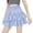 Blue, variant on RUTAYY Black Mini Skirt High Waisted Ruffle Skirt Black Skirt Short Skirts For Women Black Skirt Frilly Skirt For Summer Autumn Solid Color Flowy Swing Pleated Beach Skirts