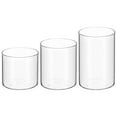thumbnail image 1 of 3 vasos decorativos de cristal para velas, recipientes para velas de té, adornos de escritorio DIY, 1 of 7