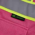 thumbnail image 5 of 3C Products Non-ANSI/ISEA 107-2015 Class 2 Safety Pink Ultra Soft Mesh Surveyor Safety Vest w/ Multi-Pockets, Mic Tabs and Pen Holder - SV2570-L, 5 of 10