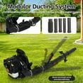 thumbnail image 4 of 52CC Backpack Gas Powered Leaf Blower, Commercial 550 CFM 1.7 HP 2-Cycle Powerful Lightweight Gasoline Grass Lawn Blower with Harness Air-Cooled & Fuel Tank for Yard Lawn Care, Snow Removal, 4 of 10