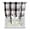 Black, variant on Red Brown Plaid Tie Up Curtains for Window, Thermal Insulated Balloon Shade Adjustable Rod Pocket Curtains Valance Panels for Kitchen Bathroom Cafe 34 x 45 Modern Abstract Ombre Gingham Checkered
