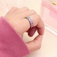 thumbnail image 6 of Anxiety Ring for Women Men, Anxiety Fidget Relief Spinner Rings Stainless Steel Worry Stress Relieve Ring Band Set for Anxiety Women Men，Anxiety Ring-Moon Star, Sandblasted Finished,Rainbow-Size8, 6 of 7