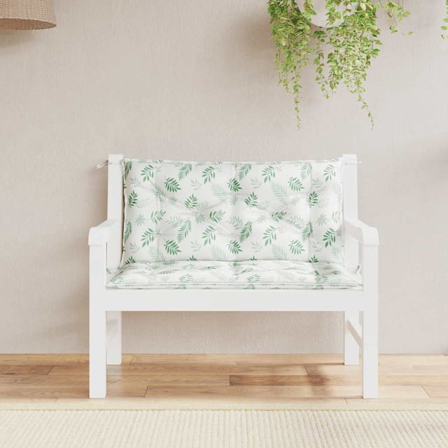 vidaXL Indoor/Outdoor Bench Cushions 2 pcs, Water-Repellent, Lead Pattern 39.4"x19.7"x2.8"