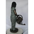thumbnail image 6 of Nifao Girl Gardening Outdoor Fountain Statue, Bronze Garden Water Feature Sculpture for Patio & Garden – Outdoor Garden Decor Sculpture, 27"L x 14"W x 41"H, 6 of 11