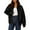 Black, variant on Women's Faux Leather Motorcycle Jacket Trendy Fall Spring Clothes Oversized Zip Up Winter Coat Outerwear
