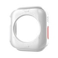 thumbnail image 3 of Rugged Case Compatible with Apple Watch Case Series 9/8/7 45mm Series 6/SE/5/4 44mm, Soft TPU Shockproof Bumper Drop Proof Protective Cover for iWatch 44mm 45mm,White, 3 of 7