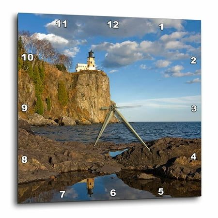 Lake Superior Depth Chart 3dRose USA, Minnesota, Split Rock Lighthouse, Lake Superior - US24 DSV0010 - David Svilar, Wall Clock, 15 by 15-inch ()