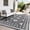 gray, variant on GlowSol Outdoor Rug 9x18ft Bohemian Reversible PP Woven Mat, Waterproof UV-Resistant Plastic Straw Carpet for Patio Deck Camping RV Backyard Poolside, Black White