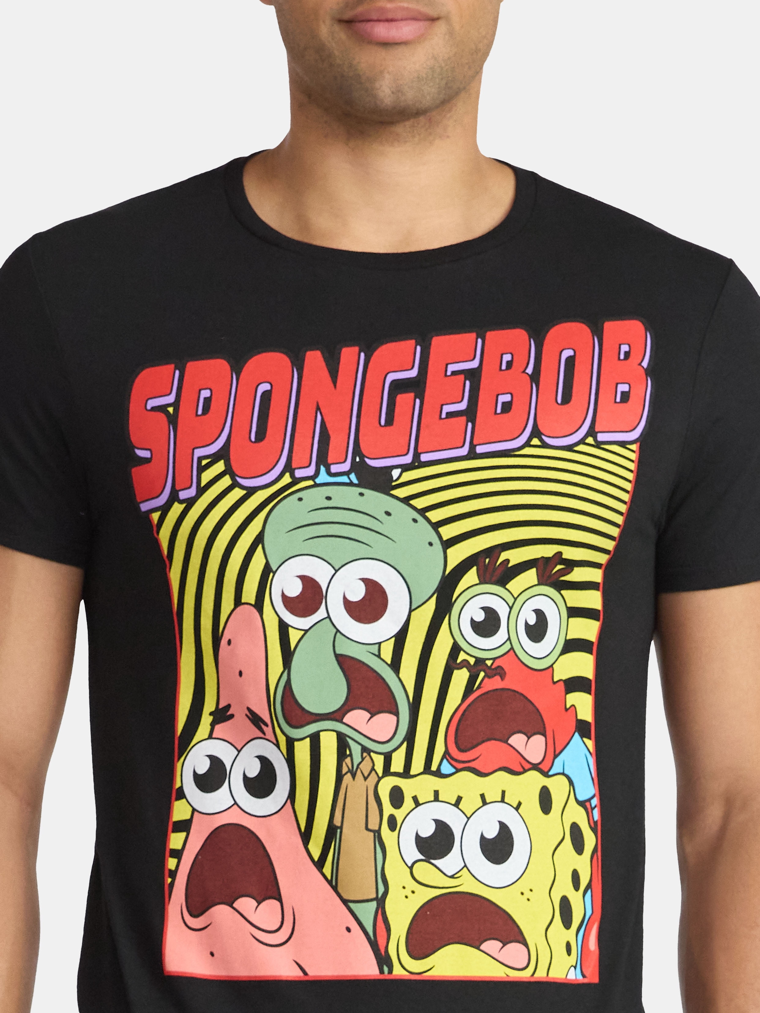 SpongeBob SquarePants Men's and Big Men's Graphic Tee with Short Sleeves, Sizes S-3XL