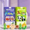 thumbnail image 4 of Xingzhi Paper Magnetic Sticker Set Interactive Cognitive Game For Children Anywhere. Can Be Used digit Refrigerator sticker, 4 of 6