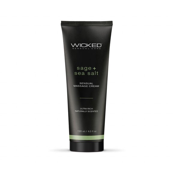 Wicked Sensual Massage Cream-Sage + Sea Salt Scented 4oz